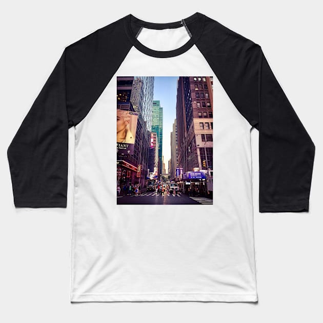 Garment District, Manhattan, New York City Baseball T-Shirt by eleonoraingrid